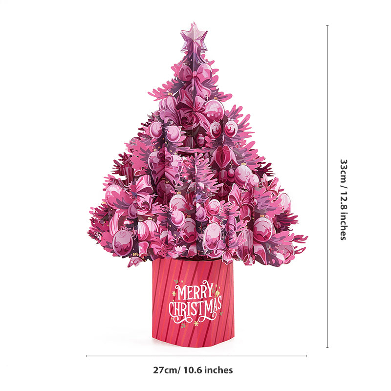 Pink pop up christmas tree