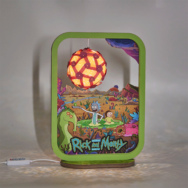 3d-paper-carving-lamp-rick-and-morty-3d-paper-carving-night-lights-