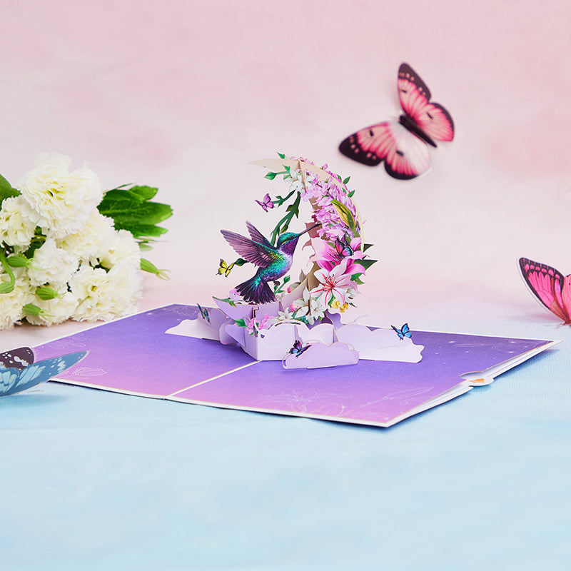 hummingbird-flower-pop-up-card